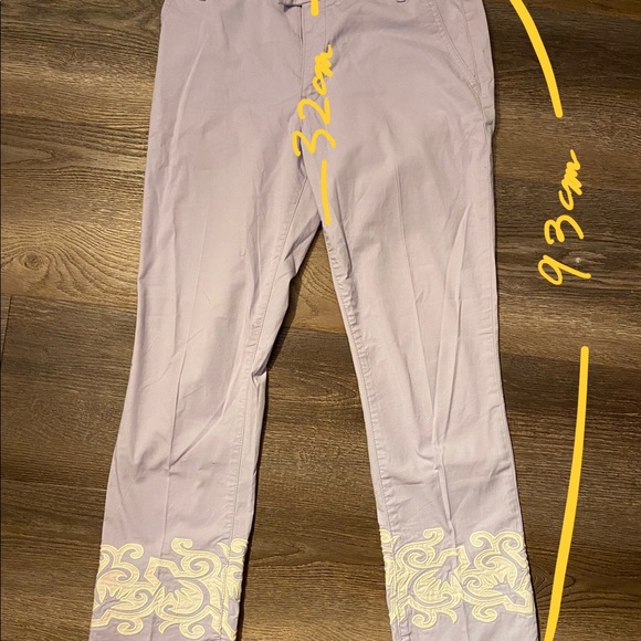 Tory Burch Adrienne Lavender Crop Pants - Picture 3 of 6